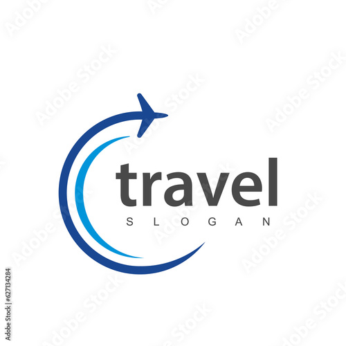 Stampa su tela Travel agency business logo