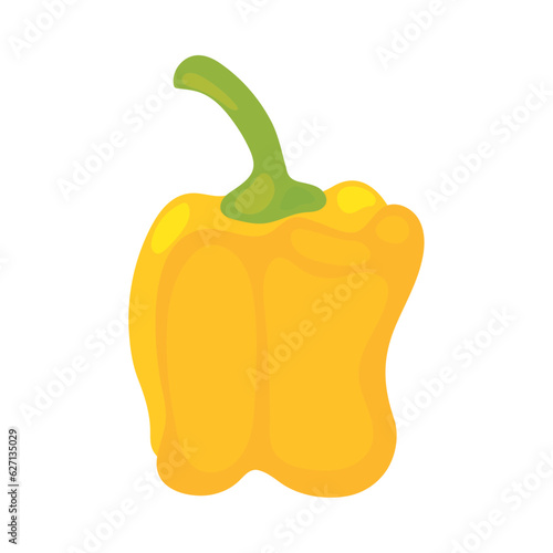 bell pepper vegetable food icon design