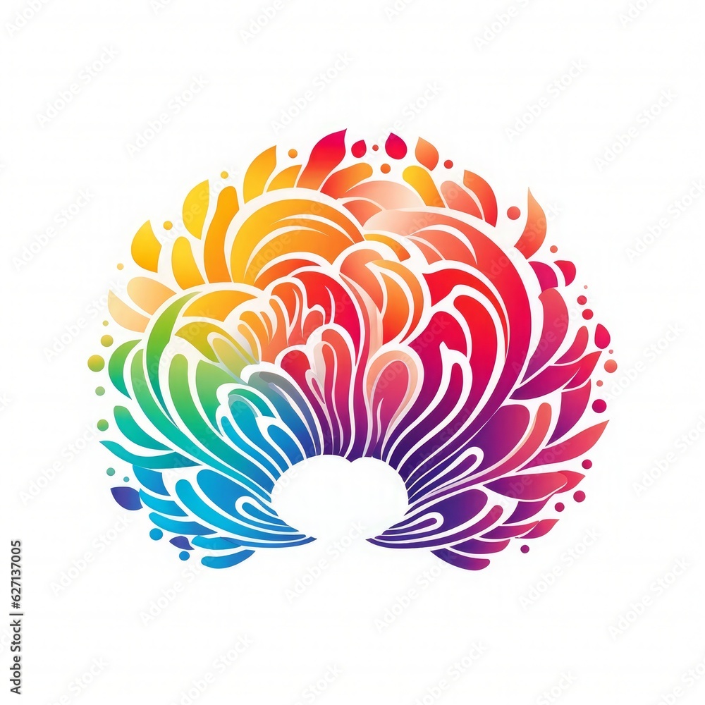 Boho Rainbow vector Bundle, Boho Rainbow Clipart, Boho Rainbow & Flowers, Generated by AI