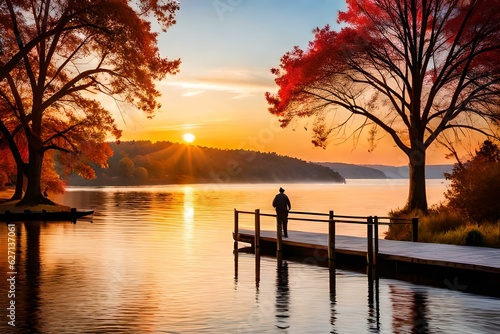 sunset on the river © Fatima