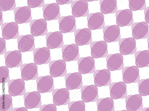 Ilustración de un patrón de círculos de varios colores con un fondo blanco.