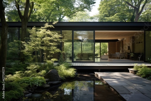 Home and garden can be rephrased as the domestic dwelling and its accompanying outdoor space. © 2rogan