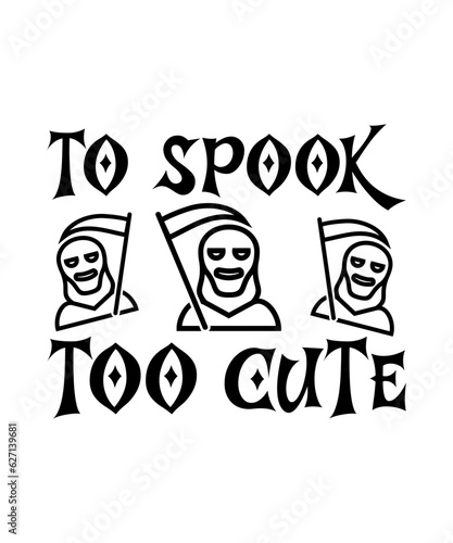 To spook too cute halloween t shirt.