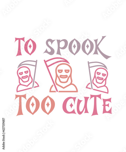 To spook too cute halloween t shirt.