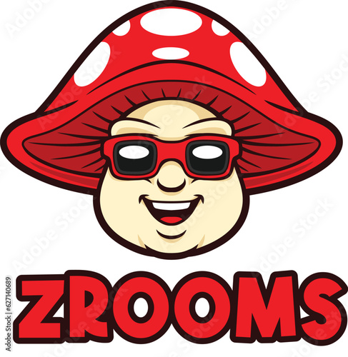 Mushroom Cartoon Logo Mascot