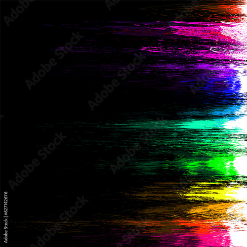 Colorful abstract grunge background, vector EPS10. Multicolor abstract wallpaper. Vivid backgrounds. Rainbow colours. Vector without gradient with copy-space. High quality traced hand drawn brushes