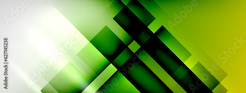 Light and shadow squares and lines abstract background