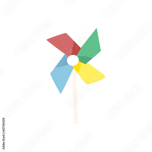 colorful pinwheel cartoon element
