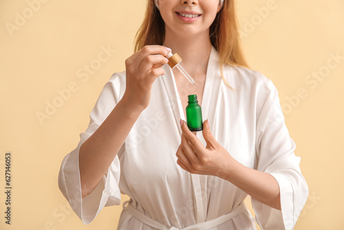 Pretty young woman with cos...