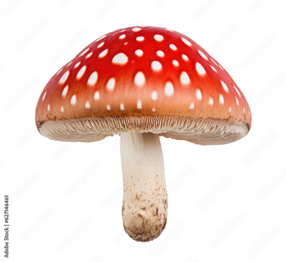 Fly agaric isolated on transparent background Fly agaric isolated on transparent background
