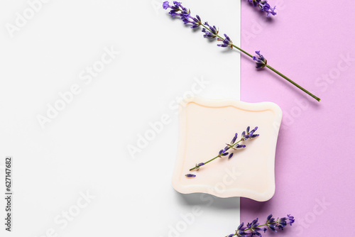 Natural lavender soap bar w...