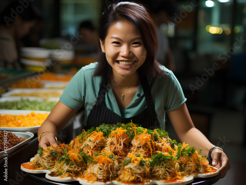 Flavors of Bangkok: Savory Thai Food Delights at a Bustling Street Food Market