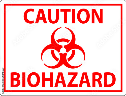 Biohazard Sign, Caution Biohazard Sign
