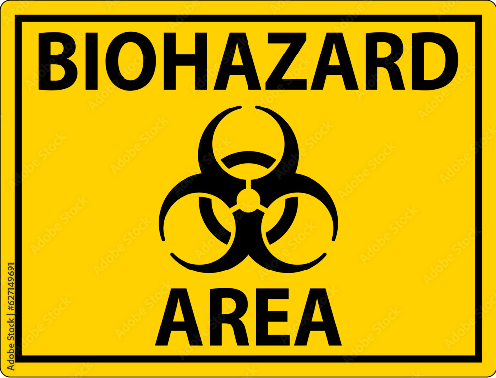 Obraz premium Biohazard Sign, Biohazard Area
