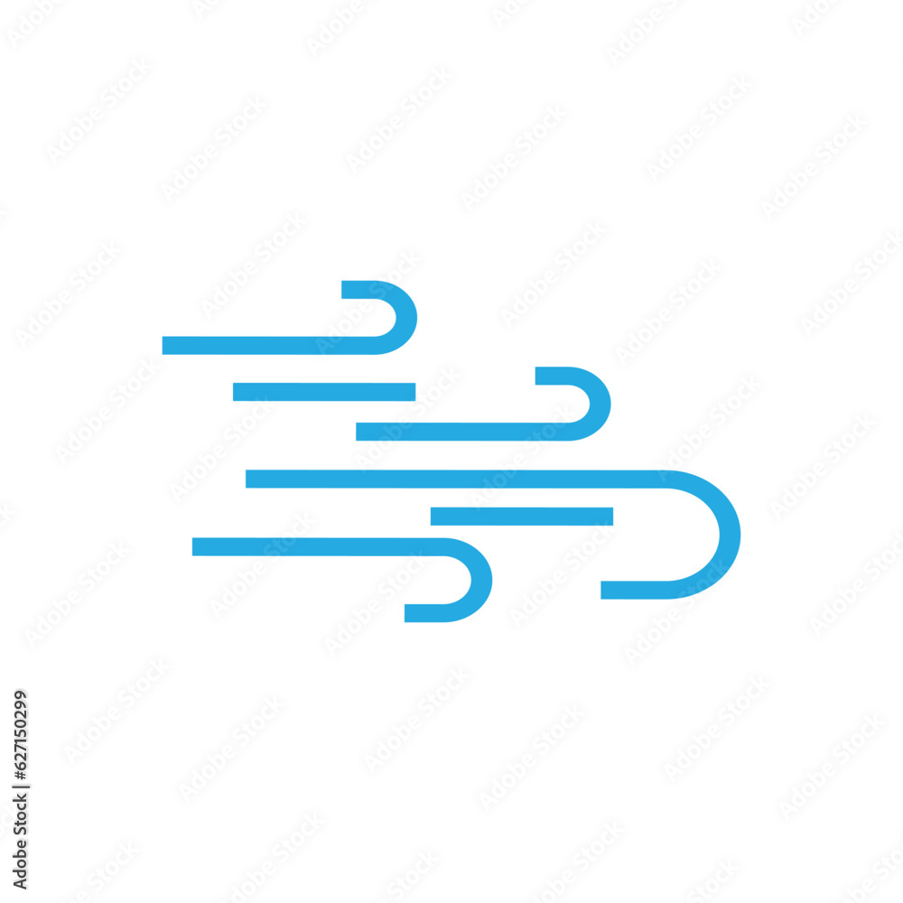 Wind icon design template vector isolated illustration