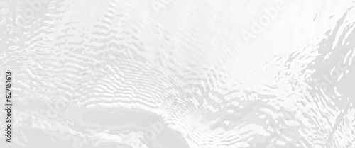 Obraz na płótnie Blurred ripple water texture on white background, white water with ripples on the surface, water waves with shining pattern texture background. w salonie