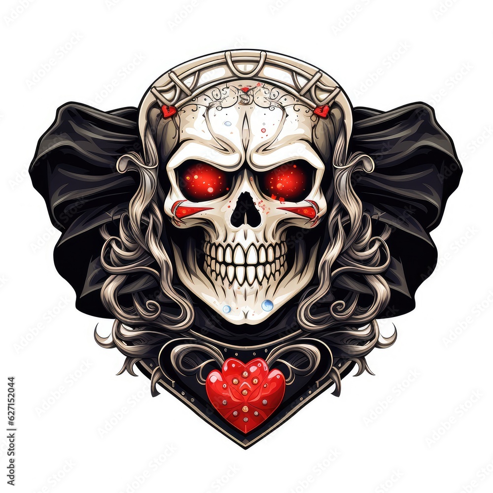 Skull Punk rock Logo design inspiration,design element for logo,poster,card,benner,emblem,t shirt. AI Generative Skull Punk rock Logo design inspiration,design element for logo,poster,card,benner,emblem,t shirt. AI Generative