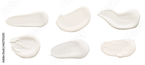 Set of white cosmetic stroke isolated © berkahjayamaterial