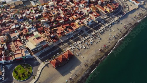 Drone shot of La Linea De La Concepcion photo