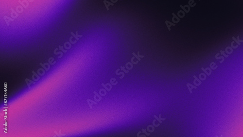 Grainy gradient background purple blue black abstract glowing color wave black dark backdrop noise texture banner poster header design