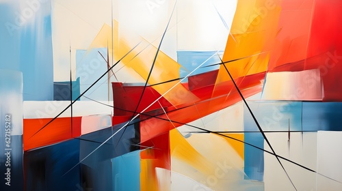 Dynamic Geometric Abstraction: Bold Minimalist Colors