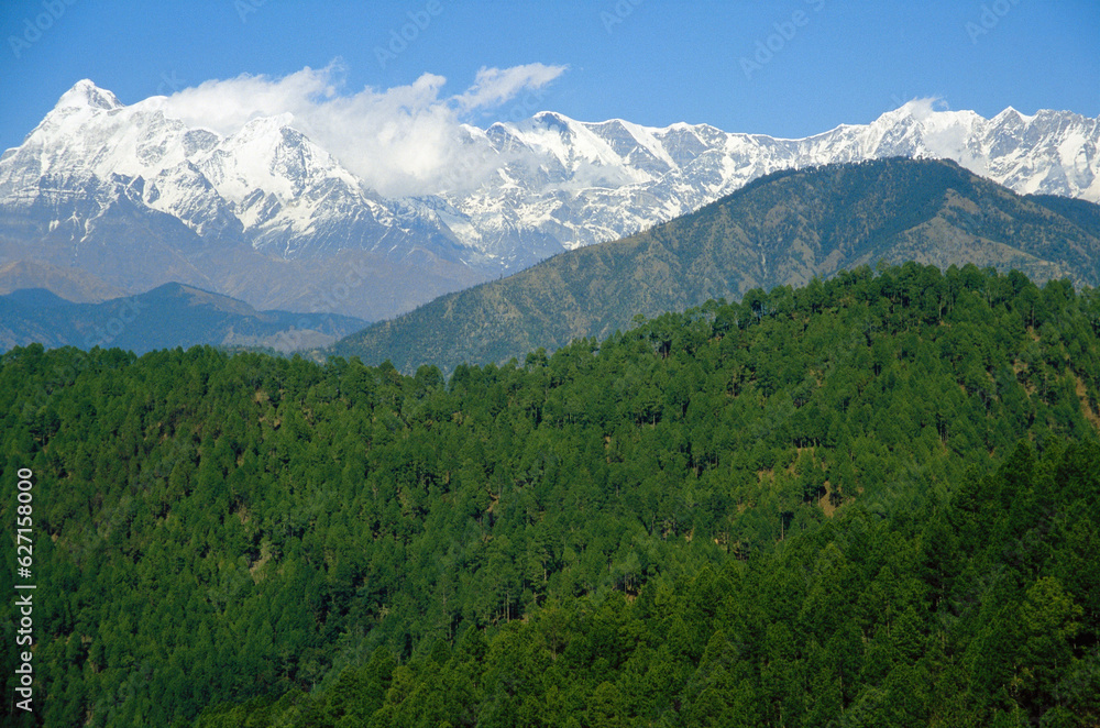 Himalayan ranges Kausani uttranchal india Himalayan ranges Kausani uttranchal india