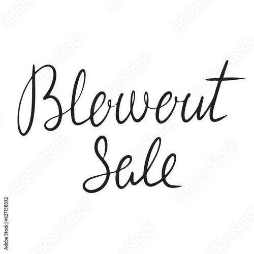 Blowout sale banner  this weekend special offer advertising banner template  vector illustration
