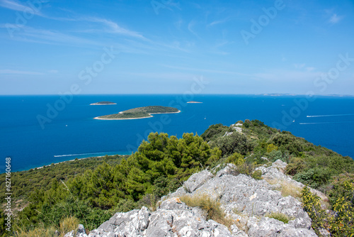 Panoramic view Otocic Maslinovik in the state of Šibenik-Knin Croatia photo