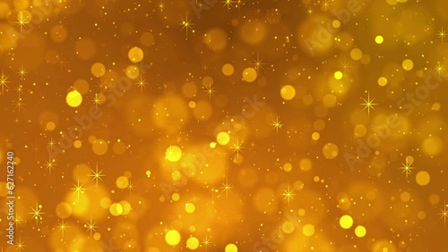 Abstract golden festive lights background