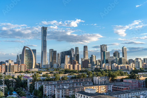In the evening, Beijing CBD International Trade Complex is an international metropolis
