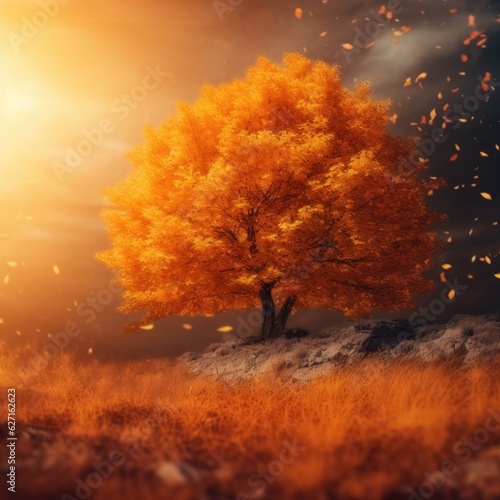 Yellow autumn tree © cherezoff