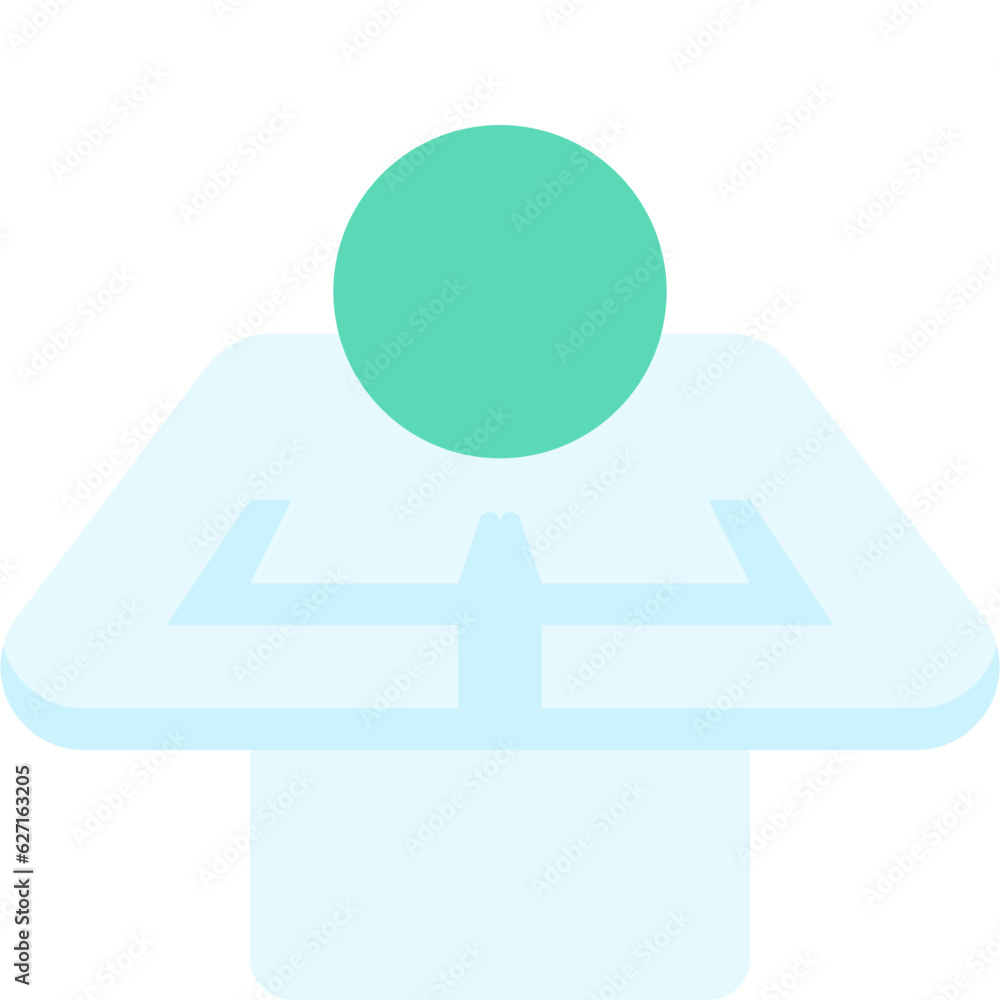 manners skill flat icon manners skill flat icon