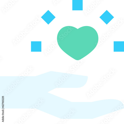 supportive skill flat icon