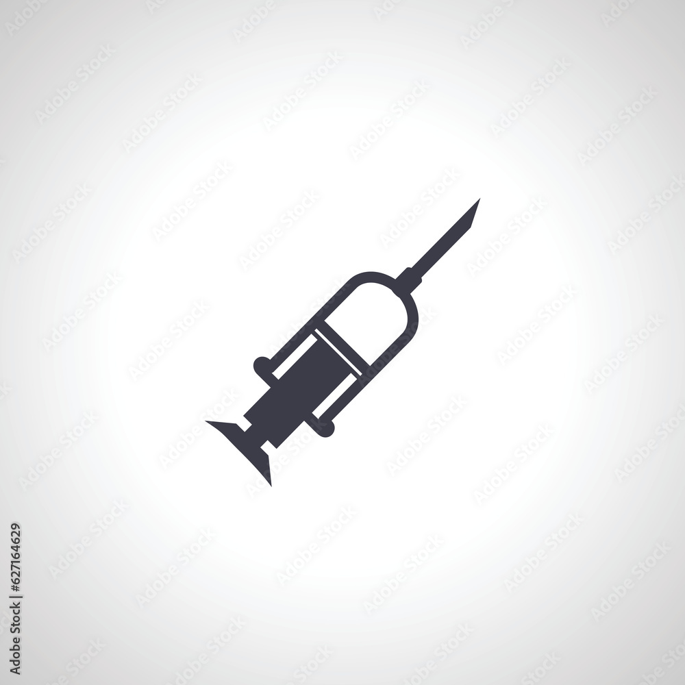 Syringe isolated icon. medicine Syringe icon
