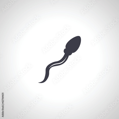 Sperm, Spermatozoa isolated icon. Sperm icon