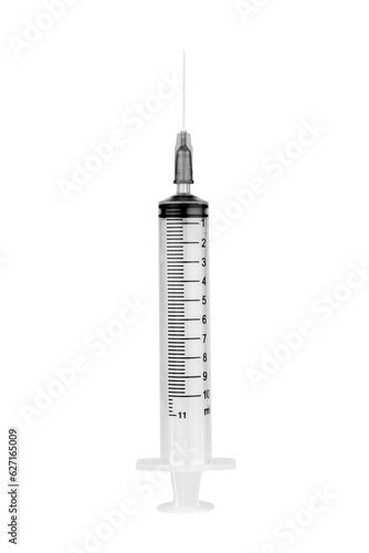 injection needle hand arm isolated on white background