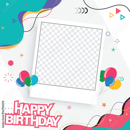  birthdays in style with a sleek and colorful birthday design, perfect for social media posts
