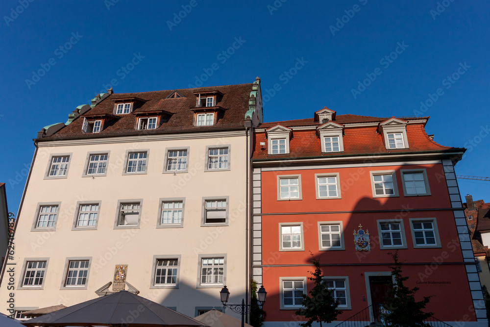 On the centre of old town of Meersburg