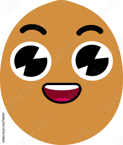 Kiwi Face Wide Smile