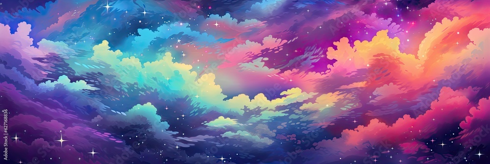 Abstract rainbow color cloudscape background Abstract rainbow color cloudscape background