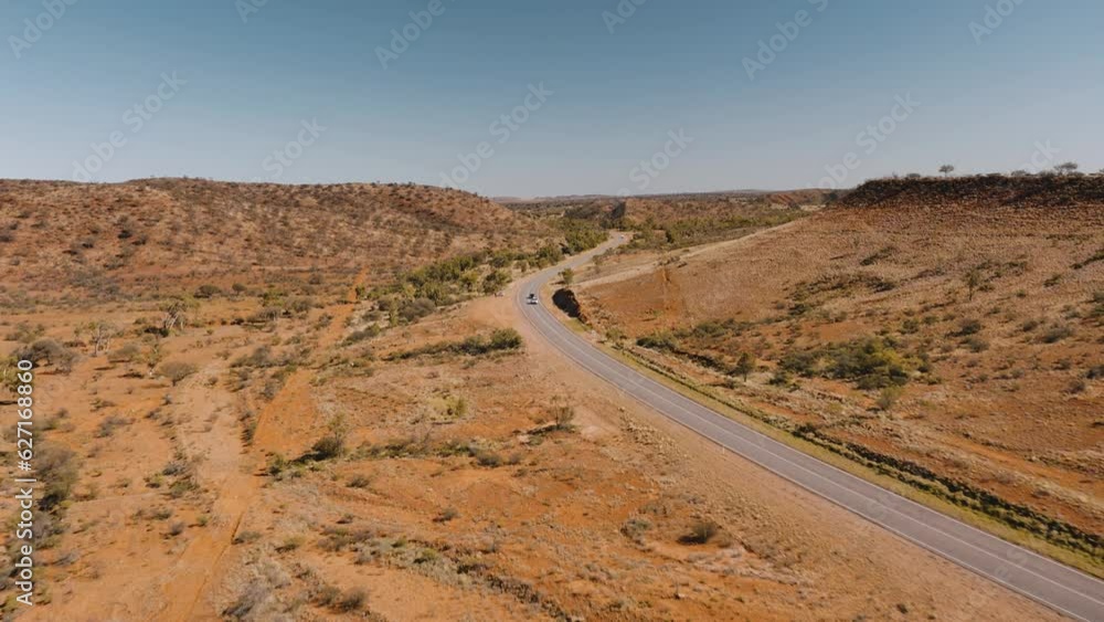 Road Trip Drone Shot in Northern Territory Australia 4K