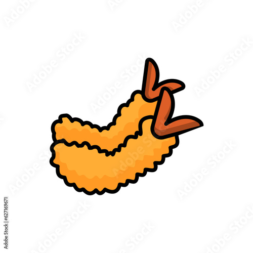 shrimp crisp icon vector design templates