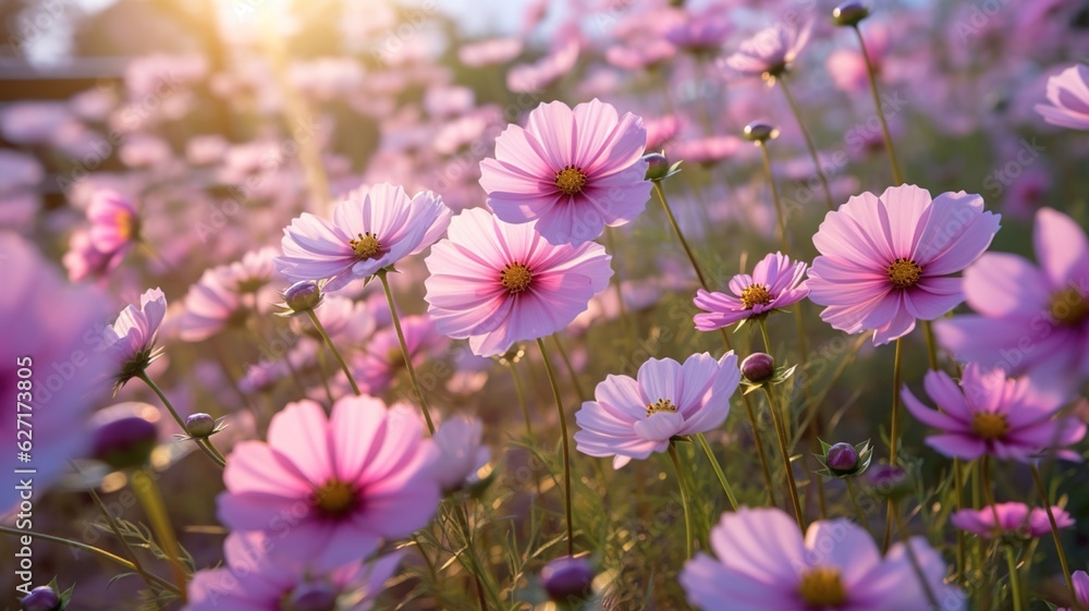 The sea of flowers is in full bloom The sea of flowers is in full bloom