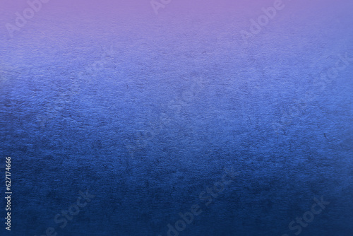 Matte rough texture classic deep blue two tone color gradation with soft lavender violet paint on environmental friendly cardboard box blank kraft paper with space with minimal design