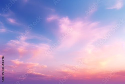 Dreamy Pink and Blue Sky Background with Vibrant Colors of the Sky  Generative AI
