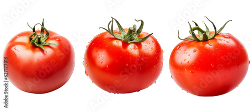 Tomatoes in transparent background, snap-free
