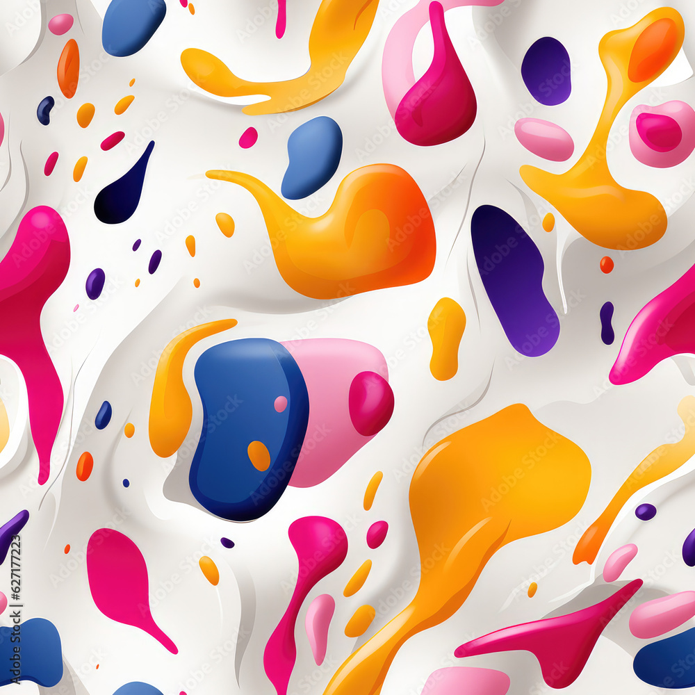 Memphis abstract seamless repeat pattern, modern colorful 3d
Memphis abstract seamless repeat pattern, modern colorful 3d