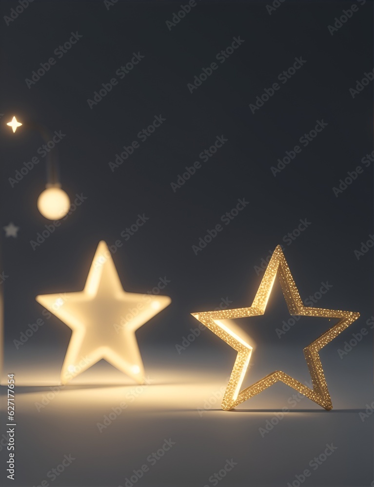 golden star on black background golden star on black background