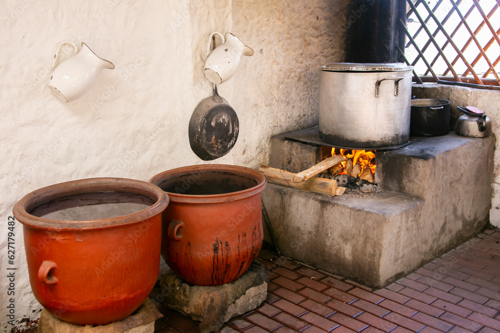 Chicha morada. Traditional peruvian drink prepared in clay pots, a fermented drink native to Peru. Chicha morada. Traditional peruvian drink prepared in clay pots, a fermented drink native to Peru.