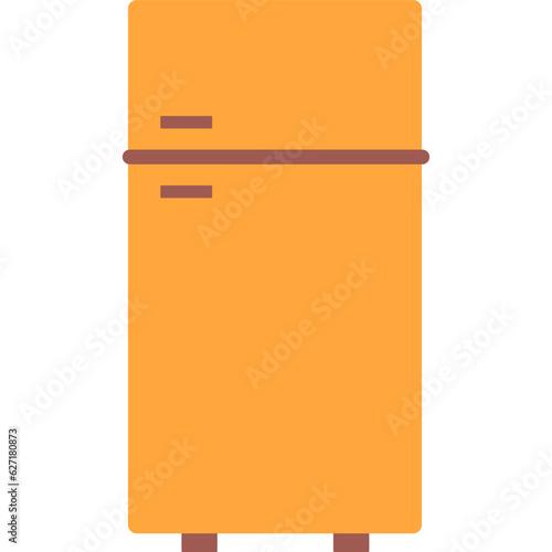 Vector fridge icon isolated on white background